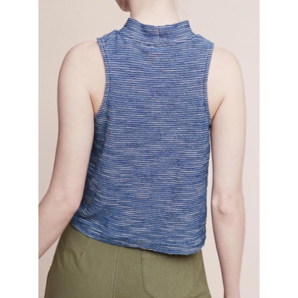 Anthropologie Postmark Indigo Mockneck Tank - Picture 3 of 6
